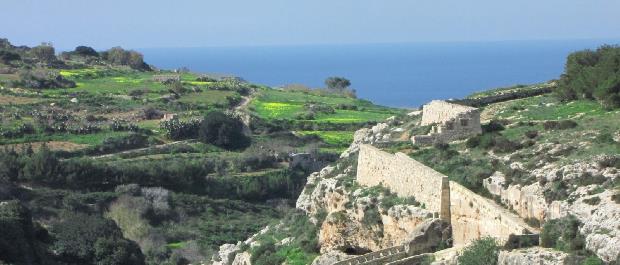 dwejra lines randonnée à Malte