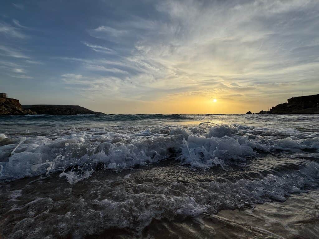 Couché de soleil a golden bay