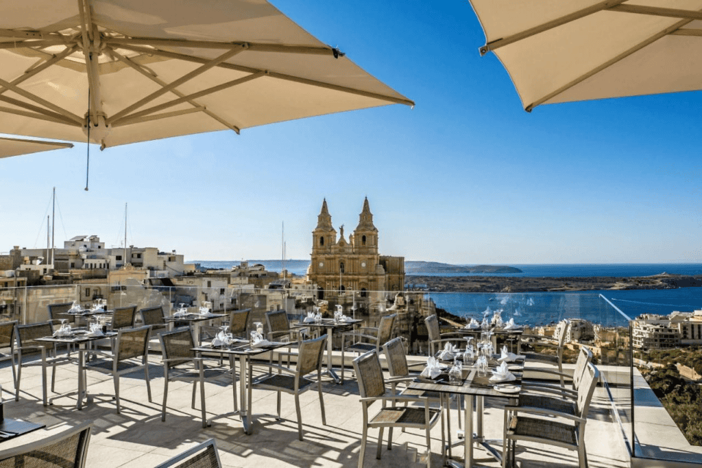 hotels à mellieha vue sur la mer 